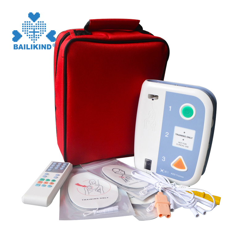 Comment utiliser le défibrillateur externe automatisé AED Trainer pour enseigner la formation aux premiers secours pour les outils d'enseignement bilingues des écoles de RCR