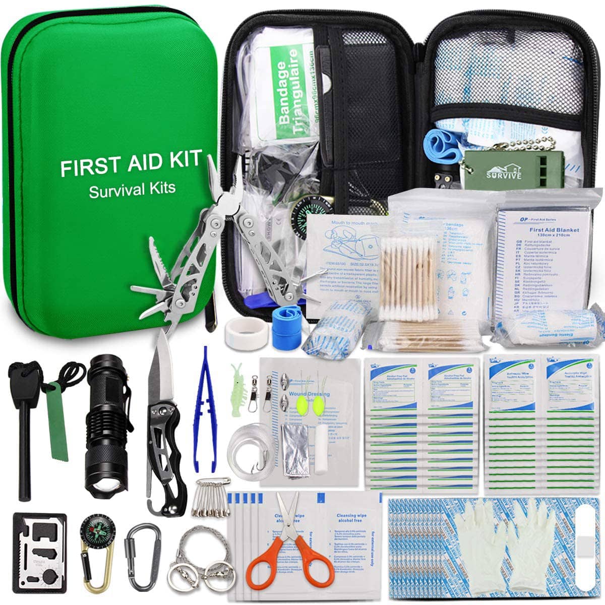 Petit étui de premiers secours Green Hard EVA pour la maison