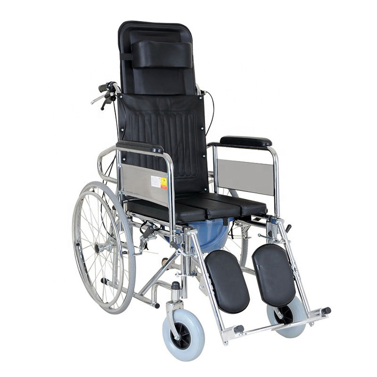 Fauteuil roulant commode fixe pour handicapés