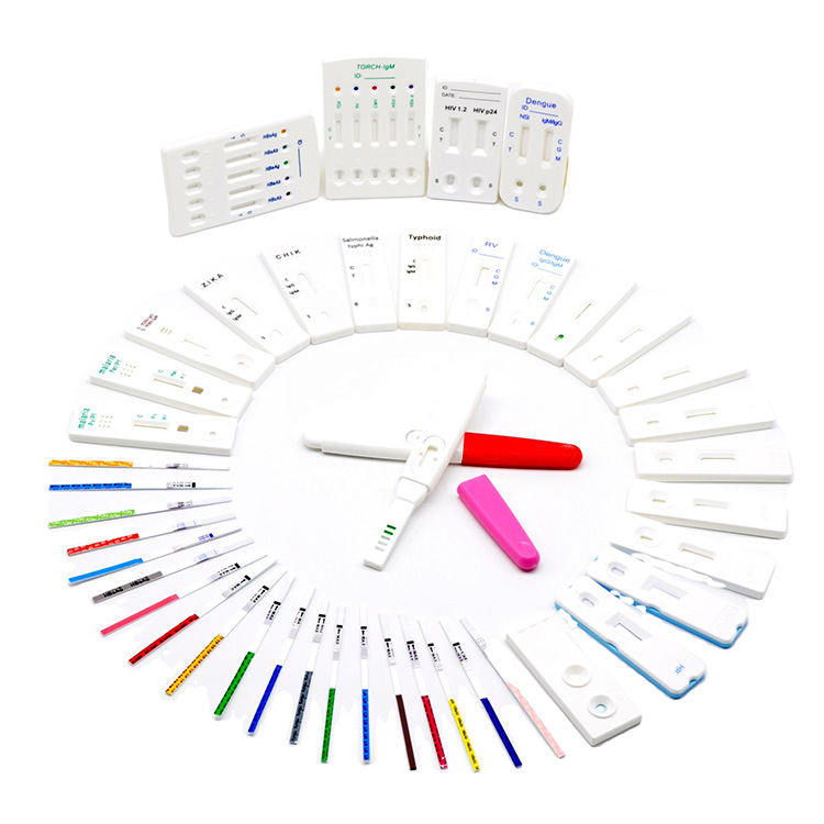 Antigène de diagnostic médical de haute précision et anticorps neutralisant le paludisme Igg Igm Hiv Hcg Flus Pcr A + b Kit de test rapide d'écouvillon