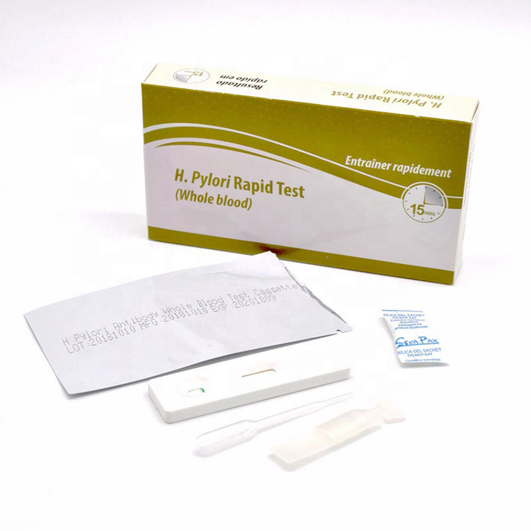 Cassette de kits de test rapide médical H.pylori