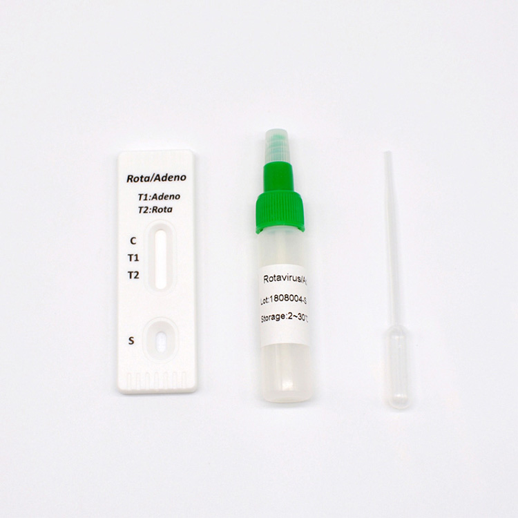 Kit de test rapide combiné pour rotavirus adénovirus (fèces)