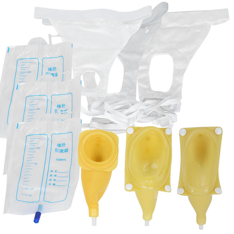 Sac collecteur d'urine en silicone pour adultes urinoir avec sacs de cathéter d'urine pour hommes plus âgés femme pipi de toilette âgé